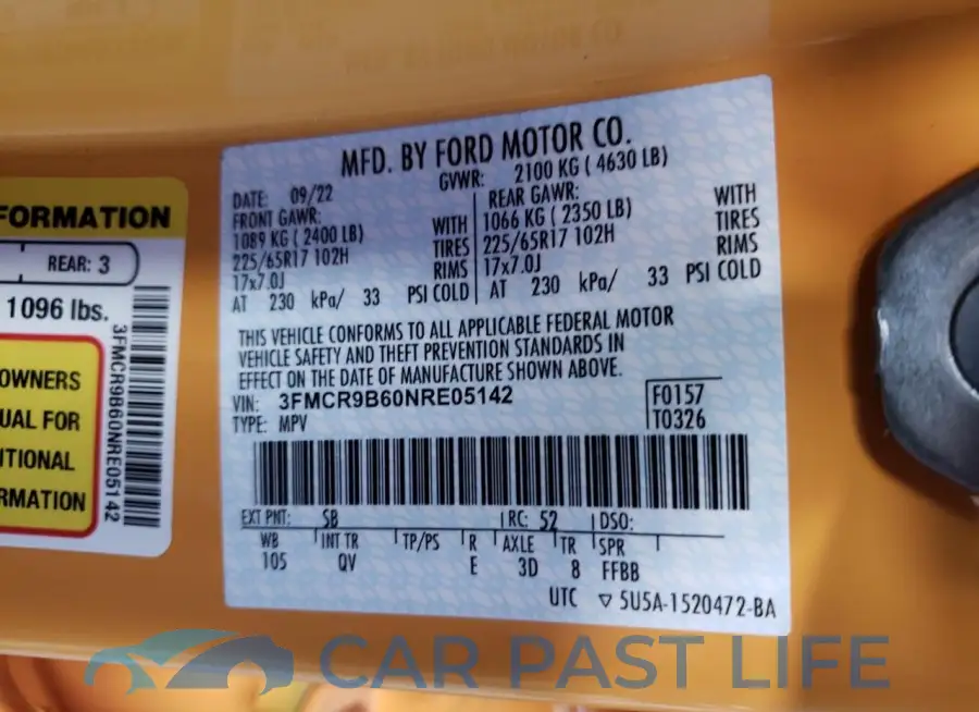 3FMCR9B60NRE05142# 13
