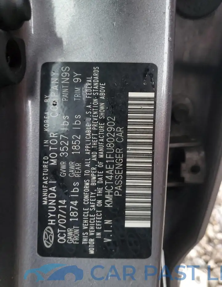 KMHCT4AE1FU802902# 13
