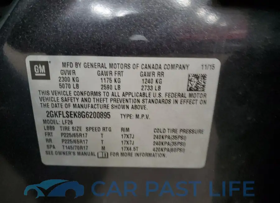 2GKFLSEK8G6200895# 13