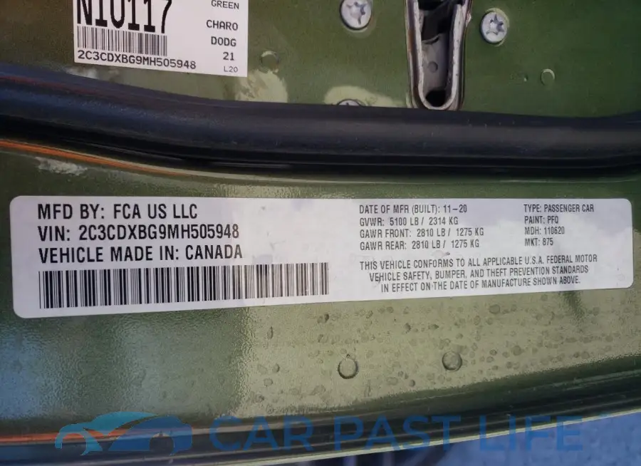 2C3CDXBG9MH505948# 12