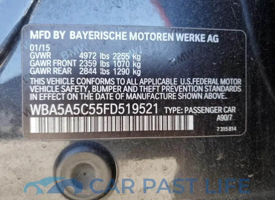 WBA5A5C55FD519521# 13