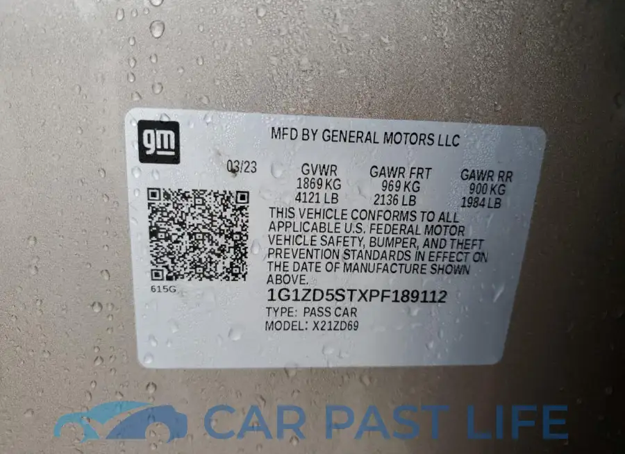 1G1ZD5STXPF189112# 12