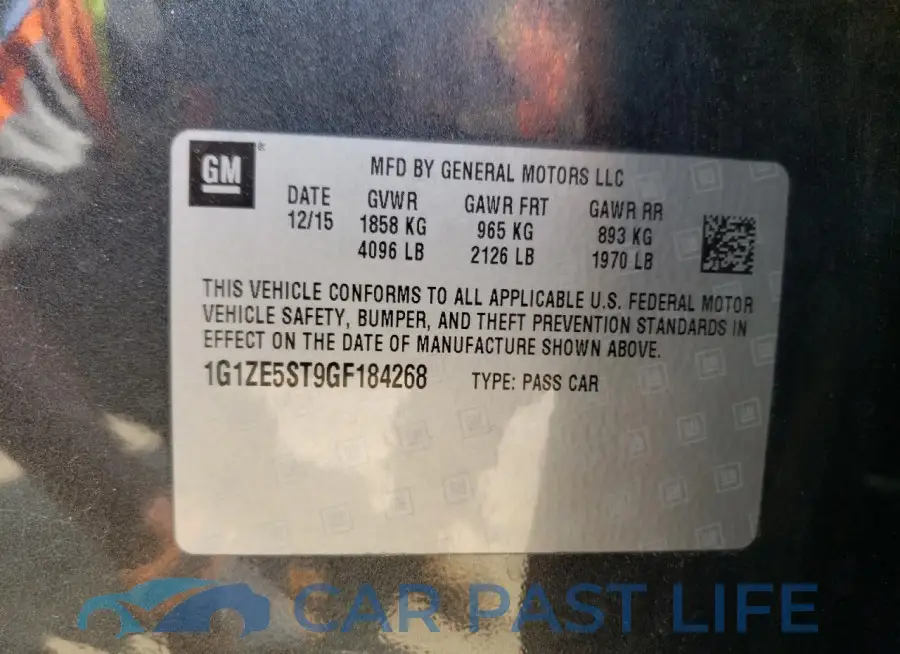 1G1ZE5ST9GF184268# 12
