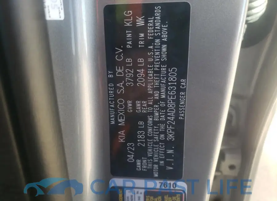 3KPF24AD8PE631805# 13