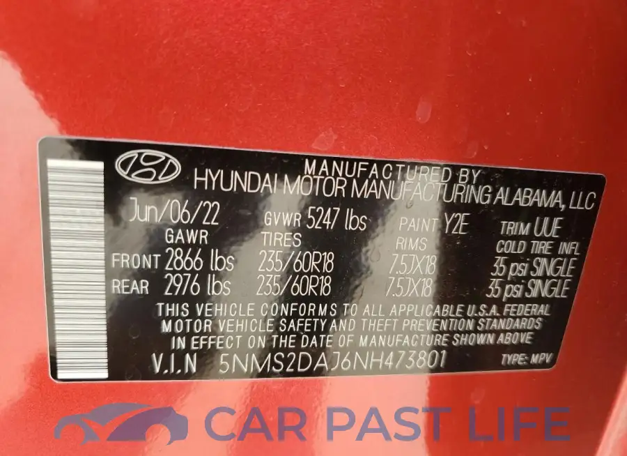 5NMS2DAJ6NH473801# 13