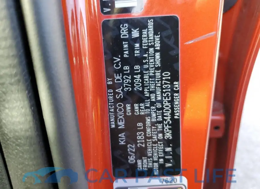 3KPF54AD0PE513710# 12