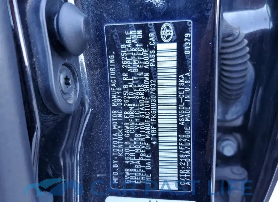 4T1BF1FK6HU307632# 12