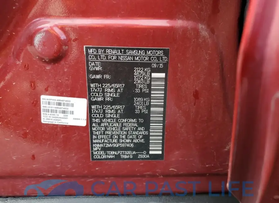 KNMAT2MV9GP597406# 14