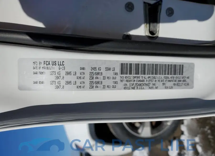 1C4PJMDX0KD470437# 12