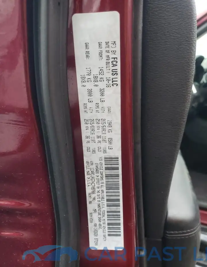 1C4RDJAG7HC709788# 13