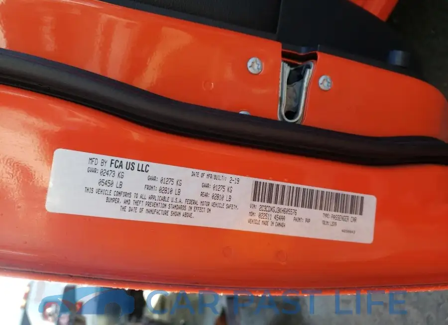 2C3CDXGJ3KH605576# 12