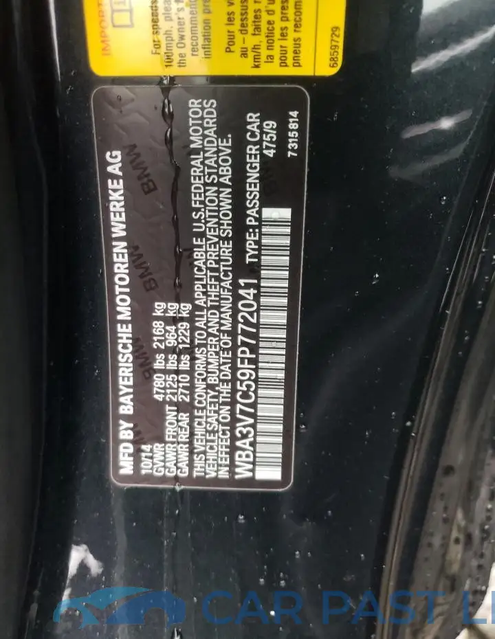 WBA3V7C59FP772041# 12