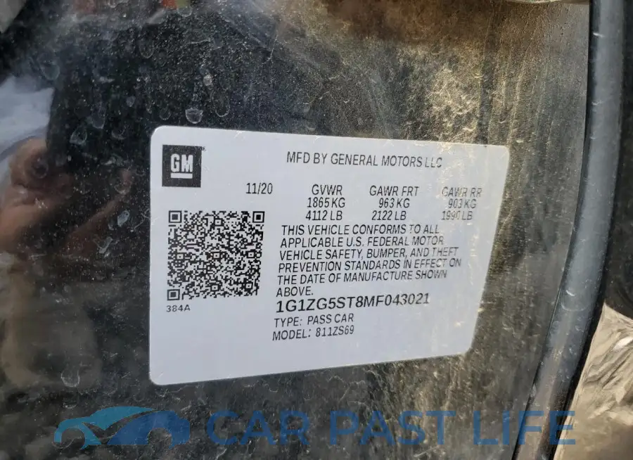 1G1ZG5ST8MF043021# 12