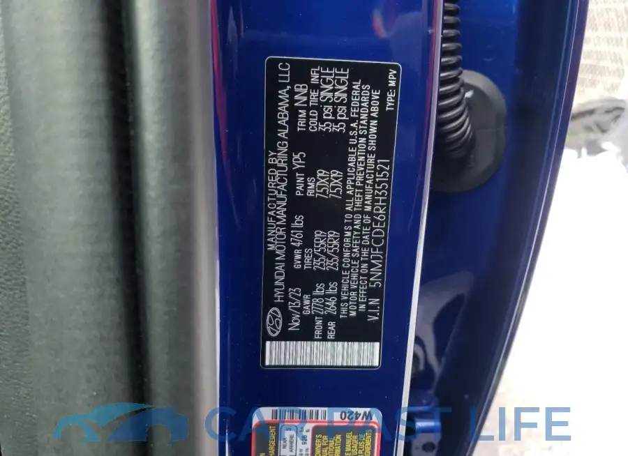 5NMJFCDE6RH351521# 14