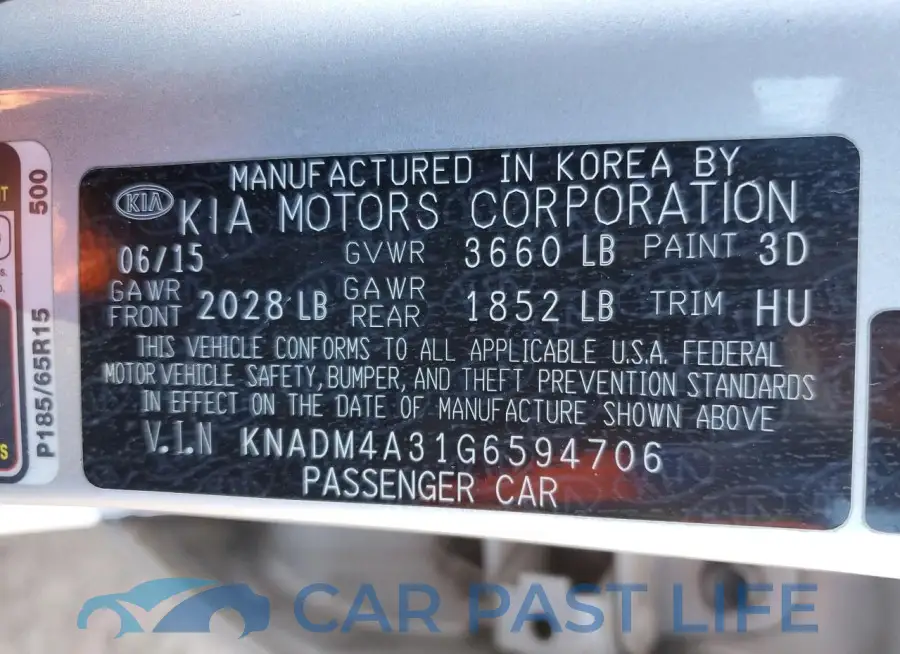 KNADM4A31G6594706# 12