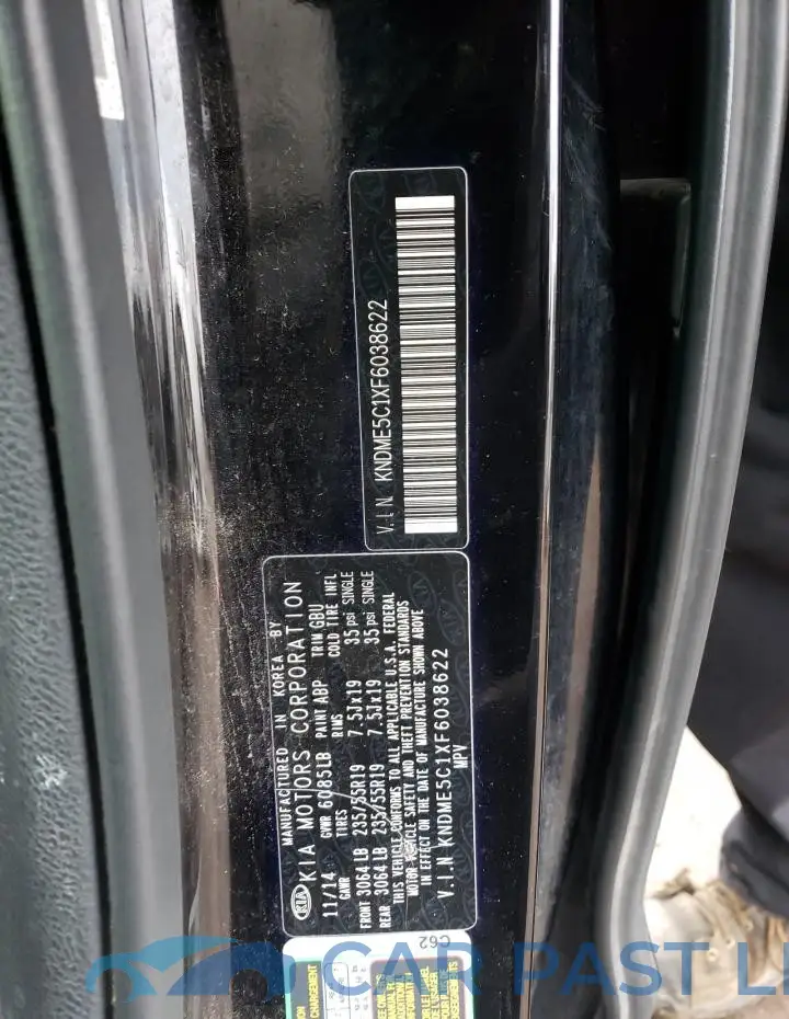 KNDME5C1XF6038622# 13