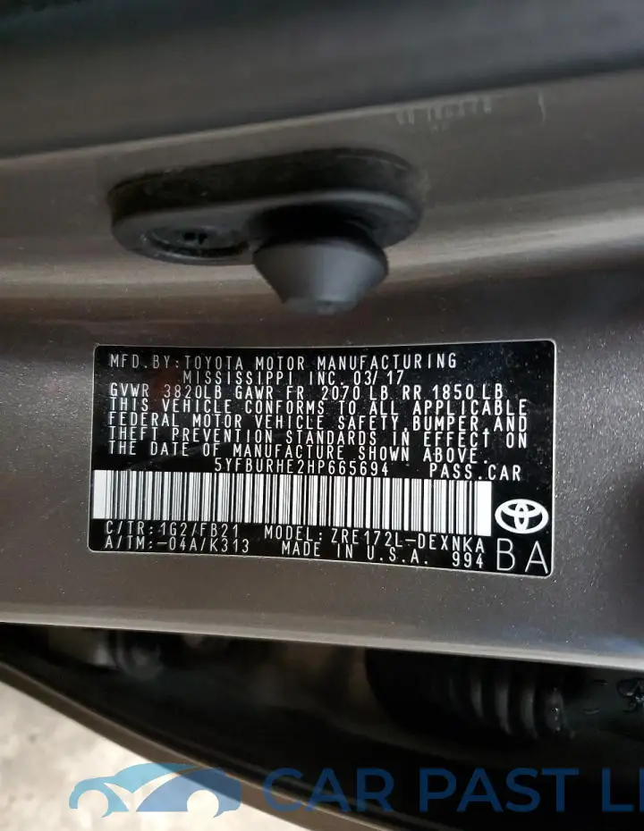 5YFBURHE2HP665694# 13