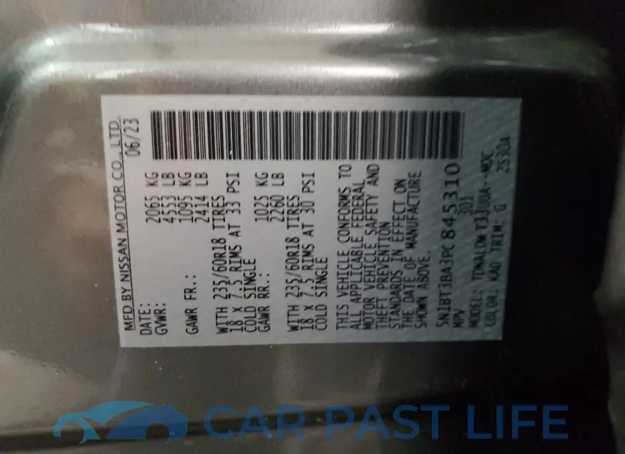 5N1BT3BA3PC845310# 14