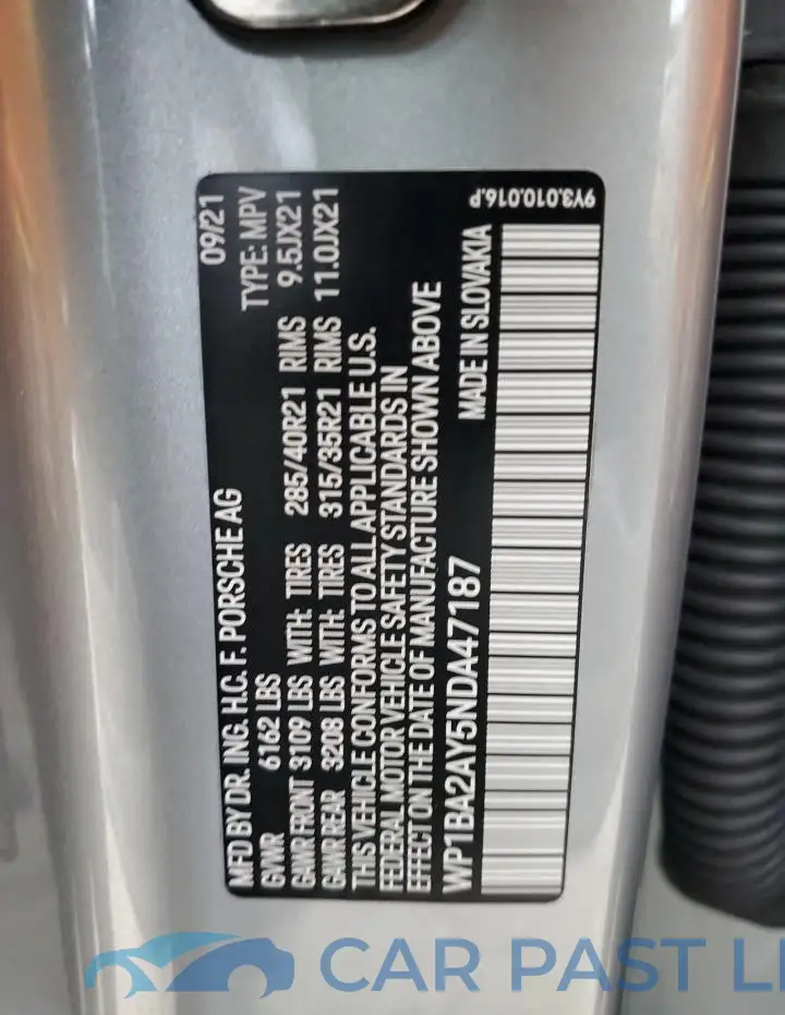 WP1BA2AY5NDA47187# 13