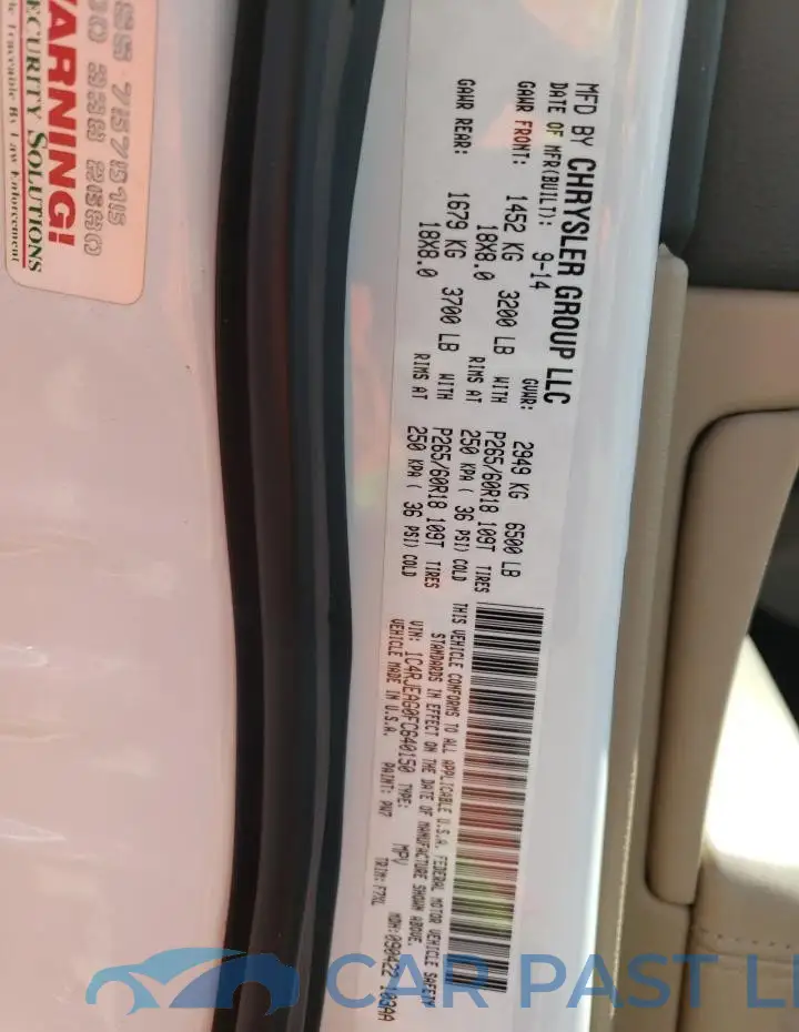 1C4RJEAG0FC640150# 12