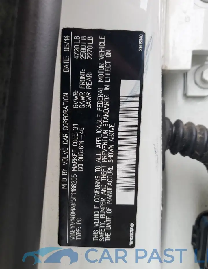 YV140MAK5F1186205# 12