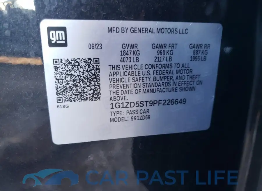 1G1ZD5ST9PF226649# 13