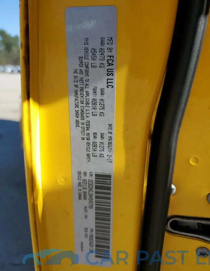 2C3CDXGJ3HH545789# 12