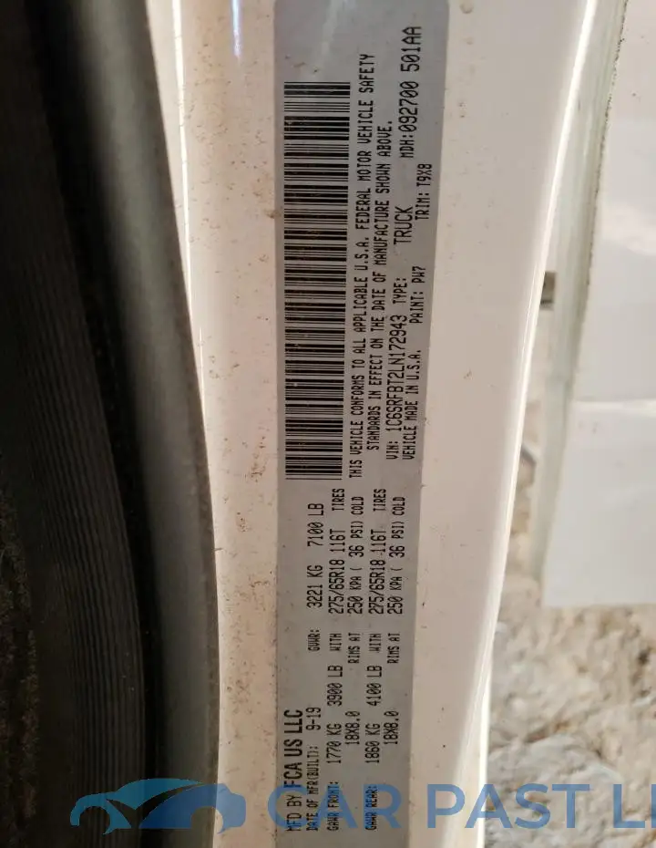 1C6SRFBT2LN172943# 12