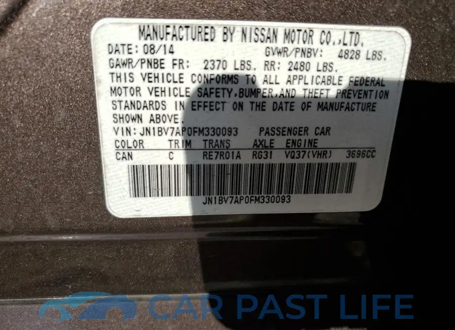 JN1BV7AP0FM330093# 12