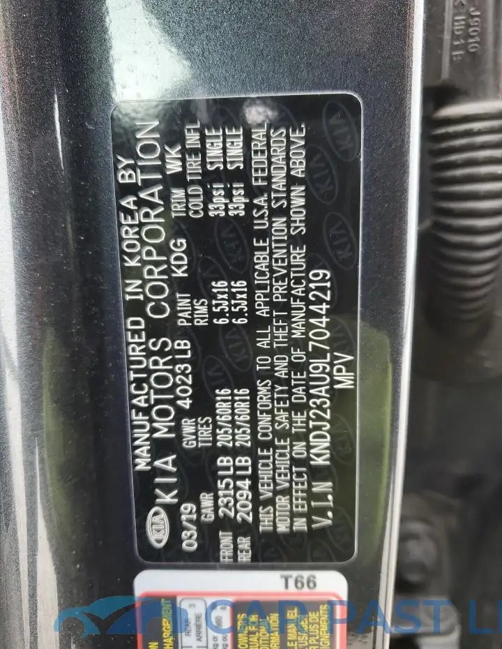 KNDJ23AU9L7044219# 12