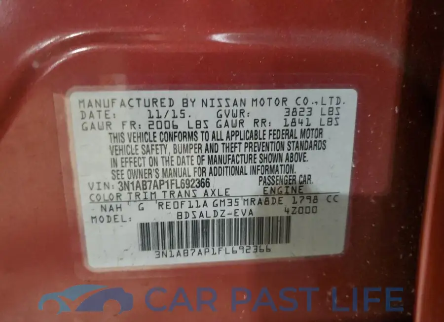 3N1AB7AP1FL692366# 12