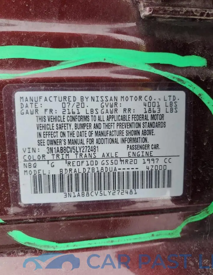 3N1AB8CV5LY272481# 13