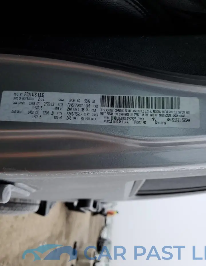 1C4BJWEG4GL207028# 12
