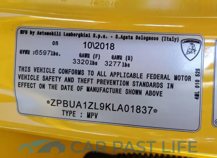 ZPBUA1ZL9KLA01837# 13
