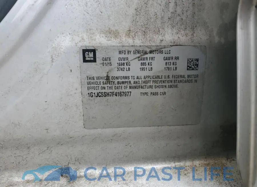 1G1JC5SH7F4167977# 12
