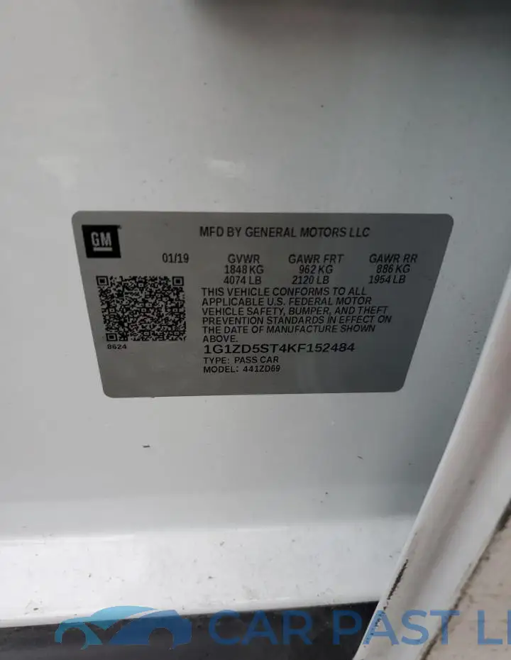 1G1ZD5ST4KF152484# 12