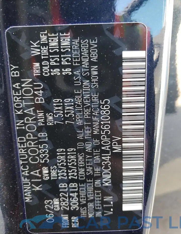 KNDC34LA0P5610865# 13