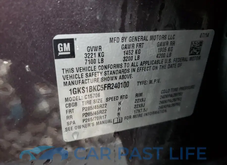1GKS1BKC5FR240100# 13