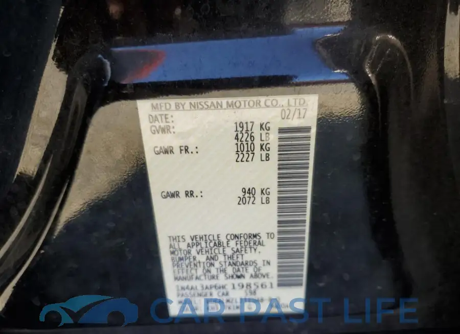 1N4AL3AP6HC198561# 12