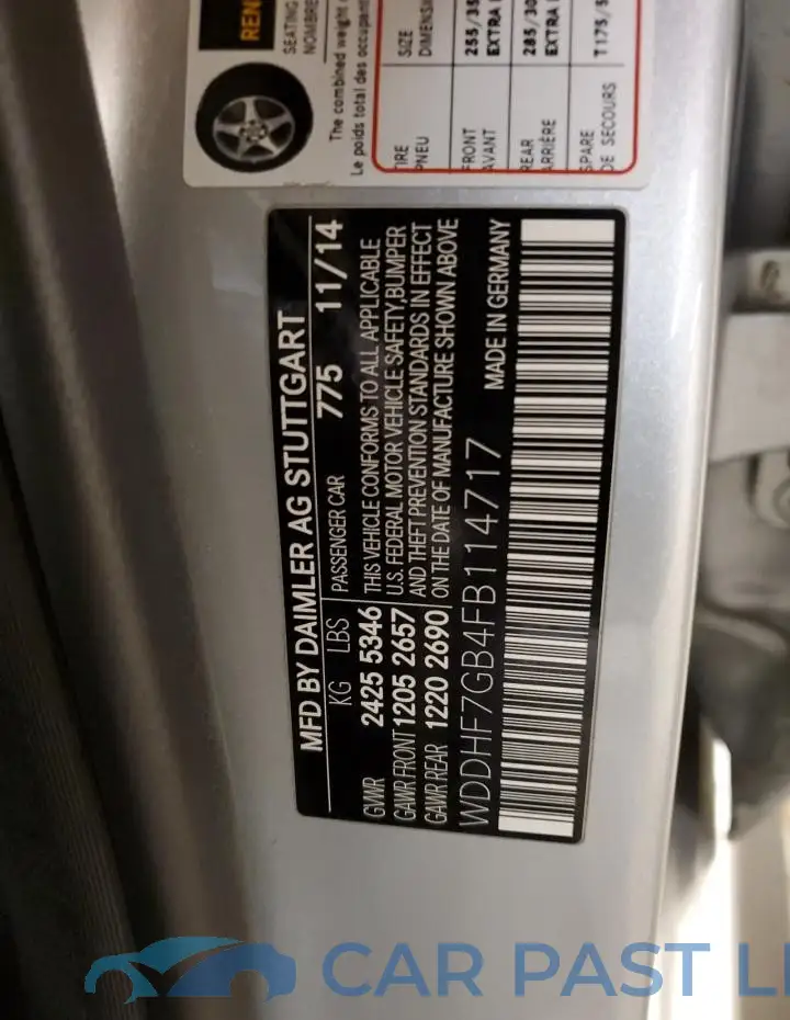 WDDHF7GB4FB114717# 12