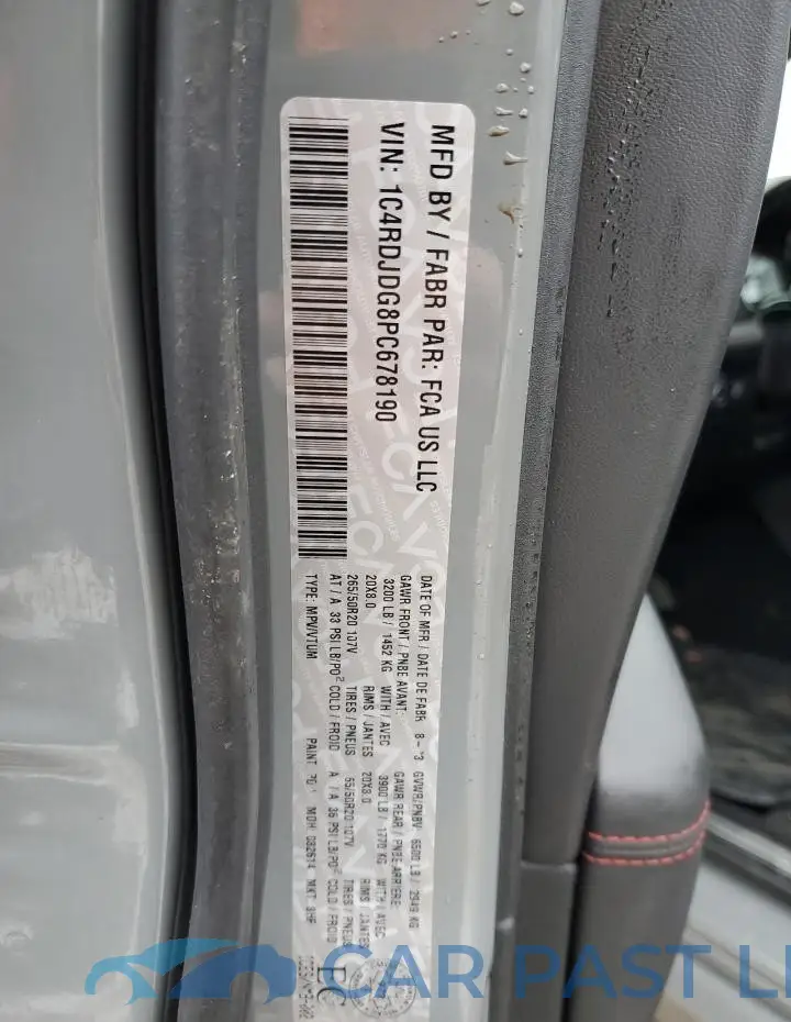 1C4RDJDG8PC678190# 13