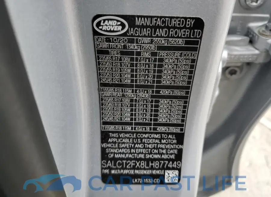 SALCT2FX8LH877449# 12