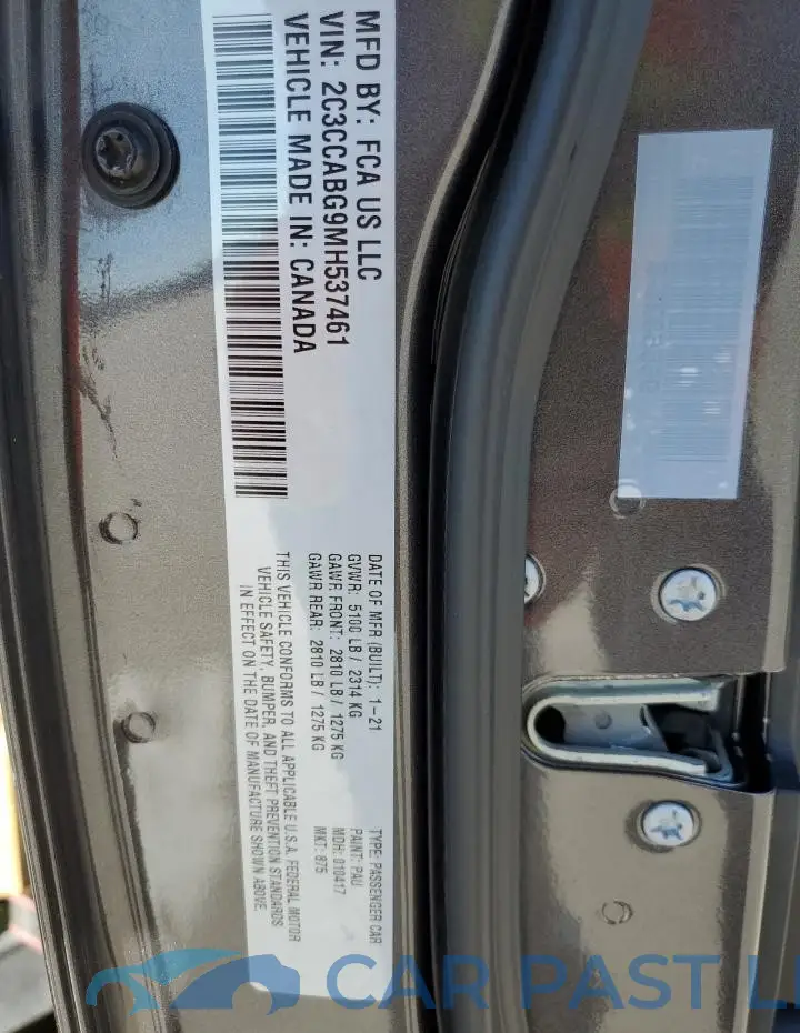 2C3CCABG9MH537461# 12