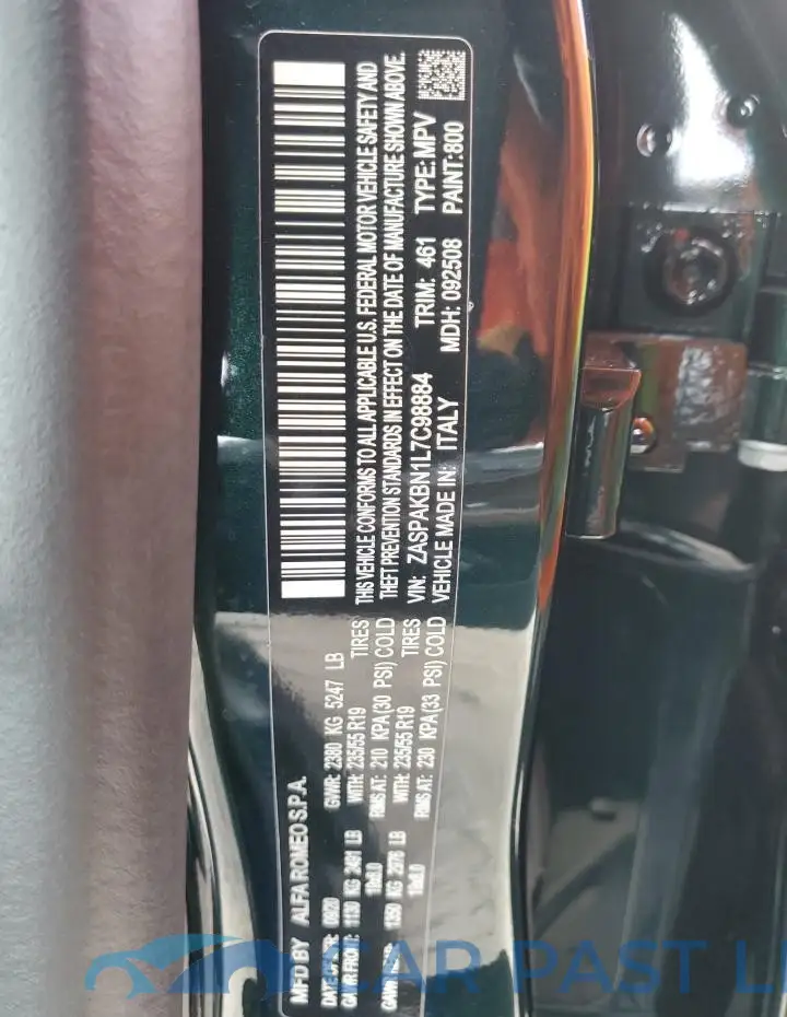 ZASPAKBN1L7C98884# 13