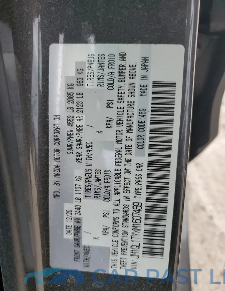 JM1GL1TYXM1607469# 12
