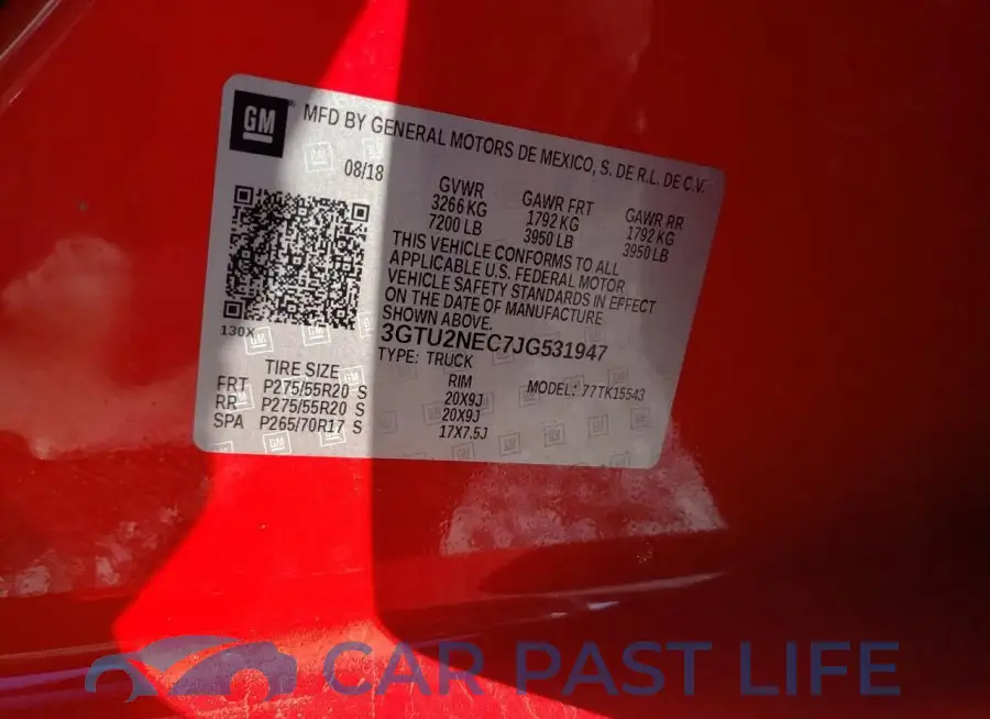3GTU2NEC7JG531947# 12