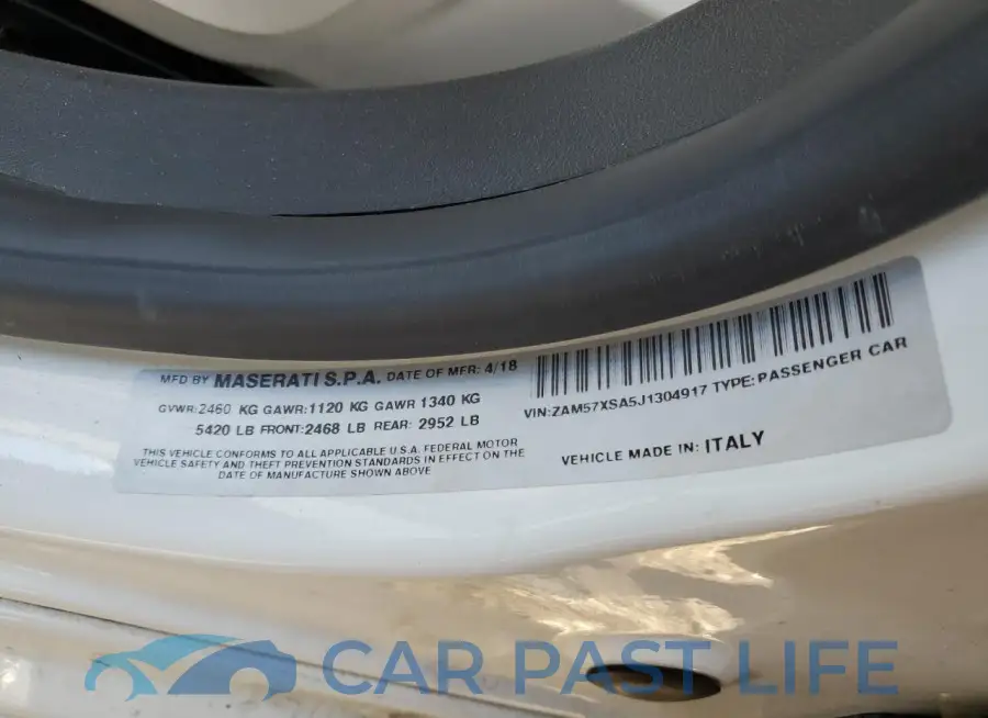 ZAM57XSA5J1304917# 12