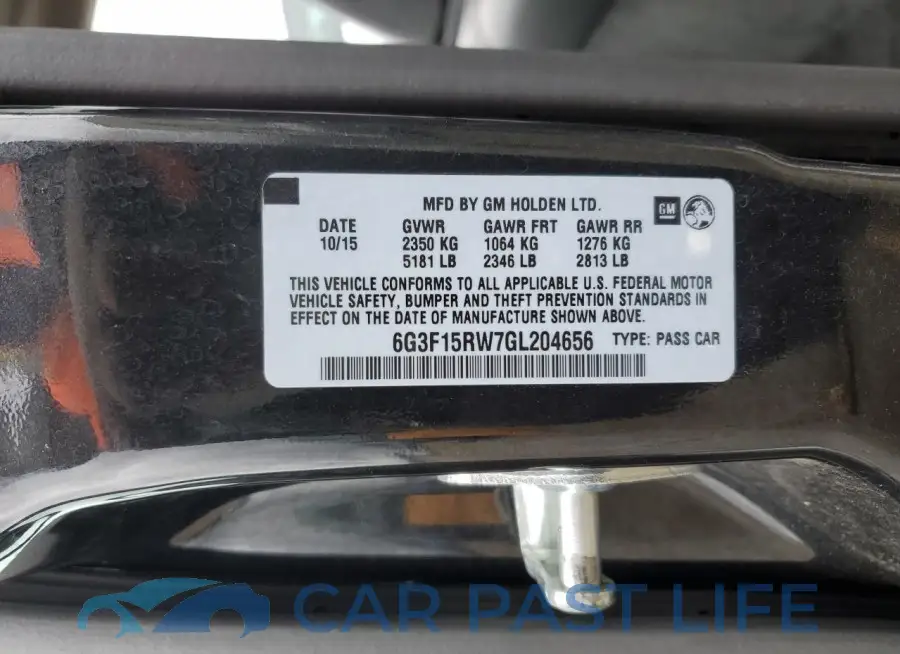 6G3F15RW7GL204656# 12
