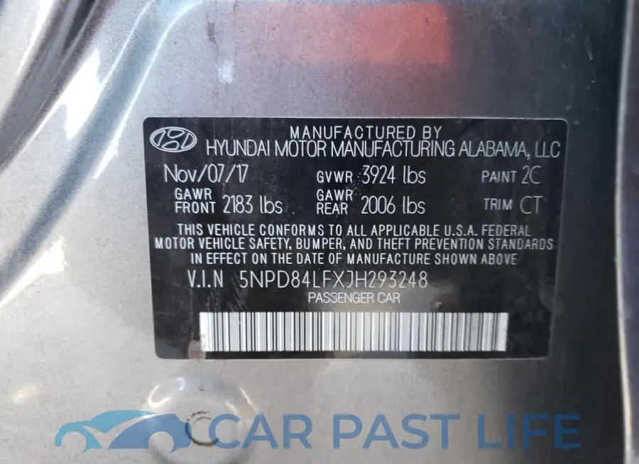 5NPD84LFXJH293248# 12