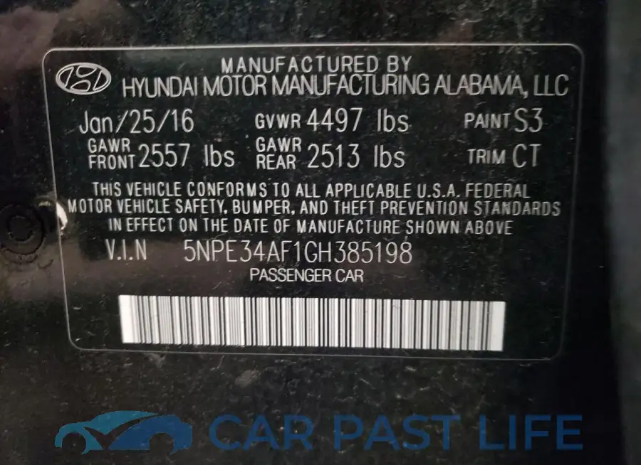 5NPE34AF1GH385198# 13